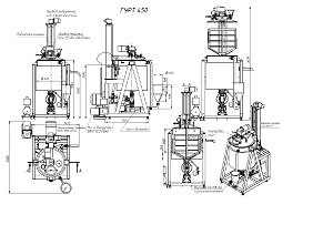 Чертеж гомогенизирующей установки УГ-ГУРТ-450